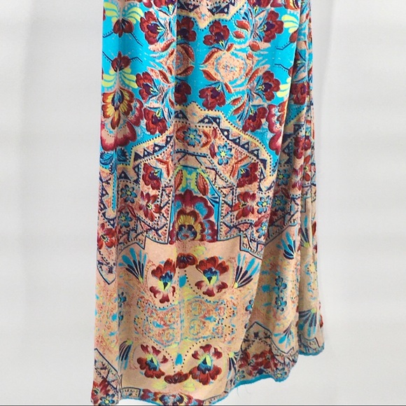 F21 Forever 21 Strapless Tube Boho Maxi Dr… - Picture 3 of 9